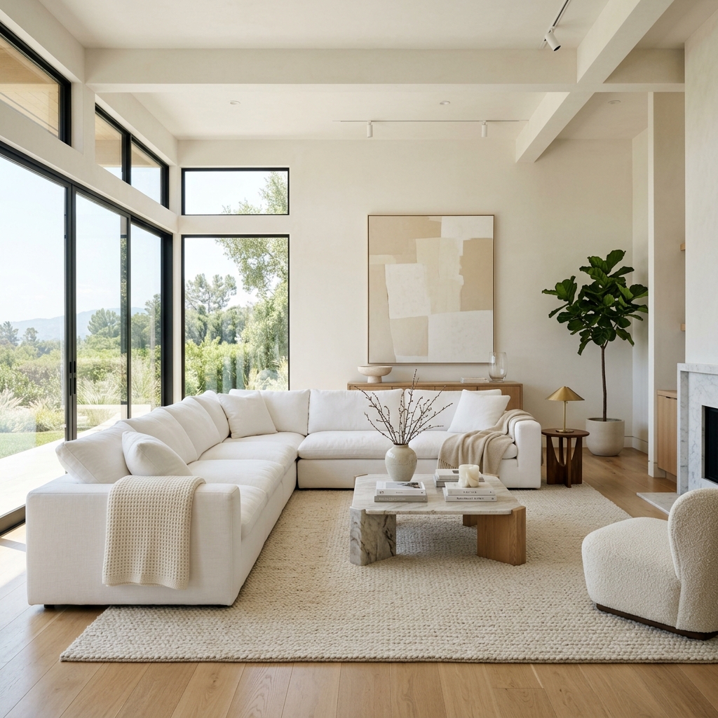 Pristine luxury living room